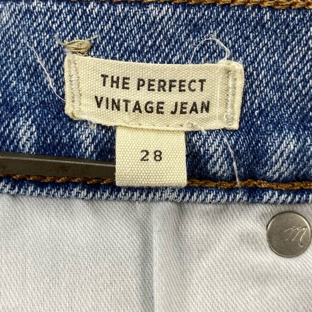 Madewell The Perfect Vintage Distressed Women High Rise Stretch Jeans Size: 28 - Picture 12 of 15